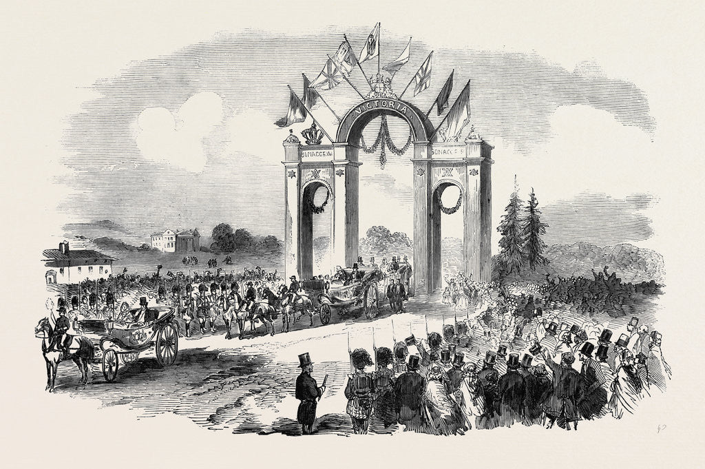 Detail of Her Majesty's Return: The Queen Receiving the Keys of the City of Aberdeen by Anonymous