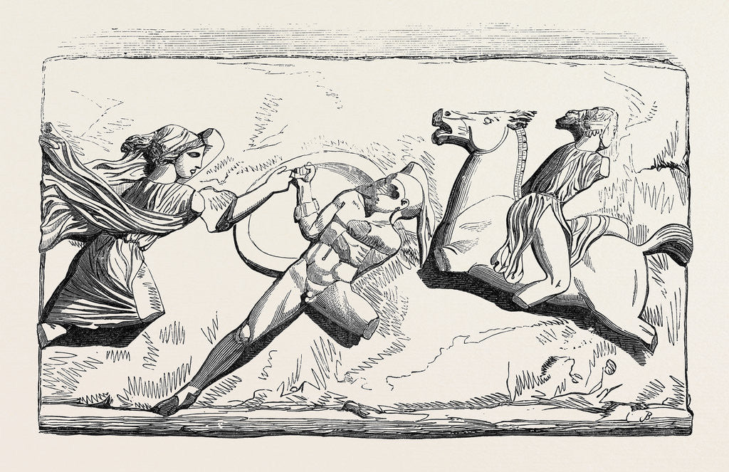 Detail of The Boudroum Marbles: No. 5. Sculpture from the Same Monument by Anonymous