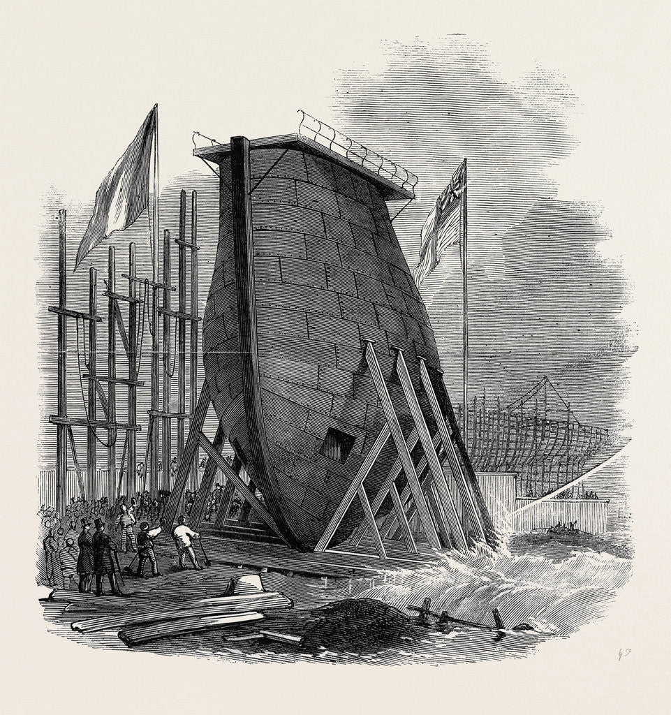 Detail of Large New Caisson for the East and West India Dock Company by Anonymous
