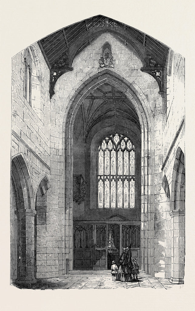 Detail of Wimborne Minster Restored by Anonymous