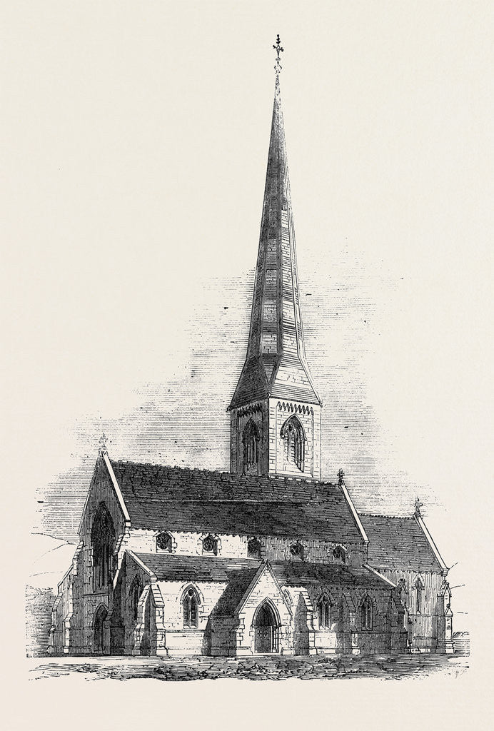 Detail of New Church at Powerscourt Wicklow by Anonymous