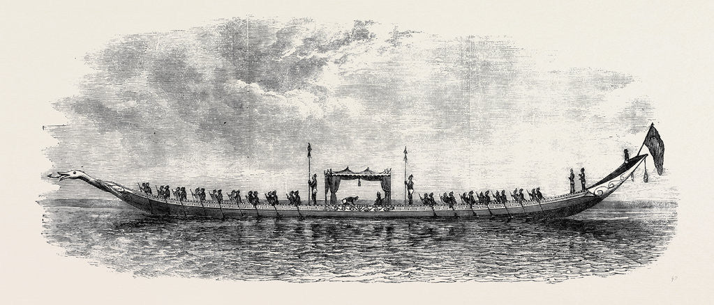 Detail of The Royal Barge of the Second King of Siam (Length 87 Feet) by Anonymous