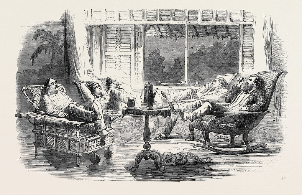 Detail of A Postprandial Scene at Manilla. by Anonymous