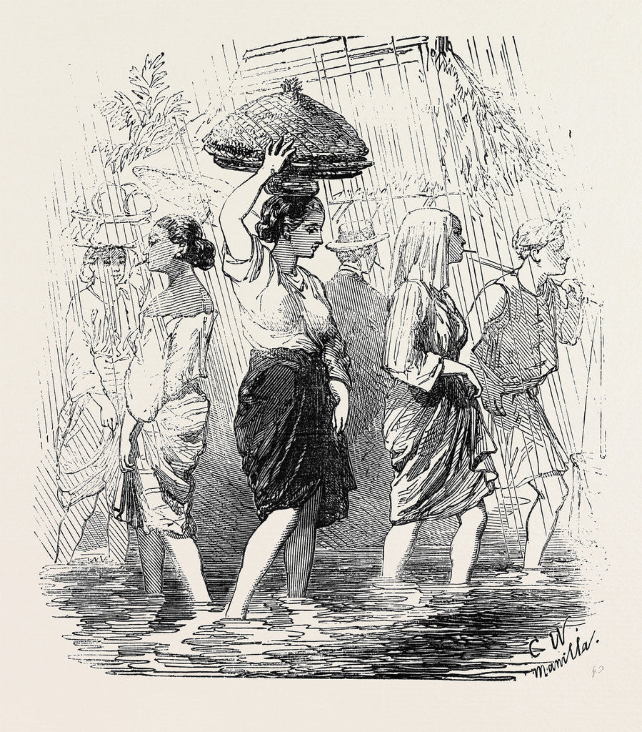 Detail of The Rainy Season Manilla by Anonymous