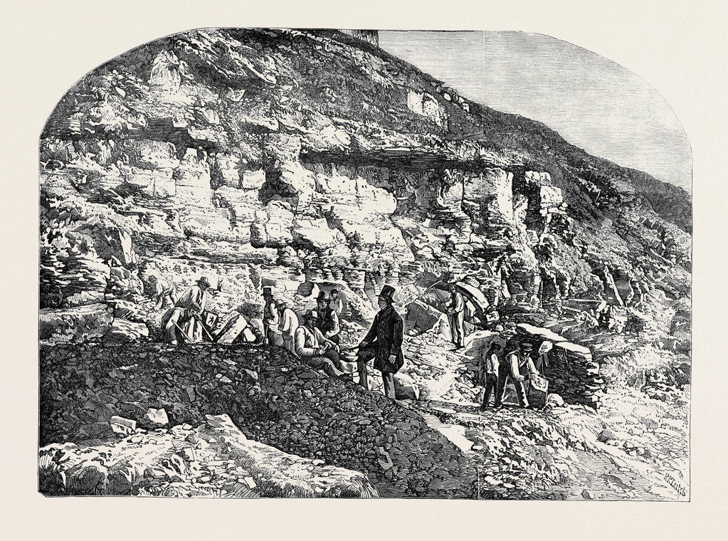 Detail of Scene of the Geological Discoveries at Swanage Dorset by Anonymous