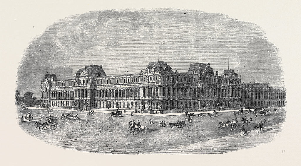 Detail of The New Government Offices Designs for the War and Foreign Offices by Anonymous