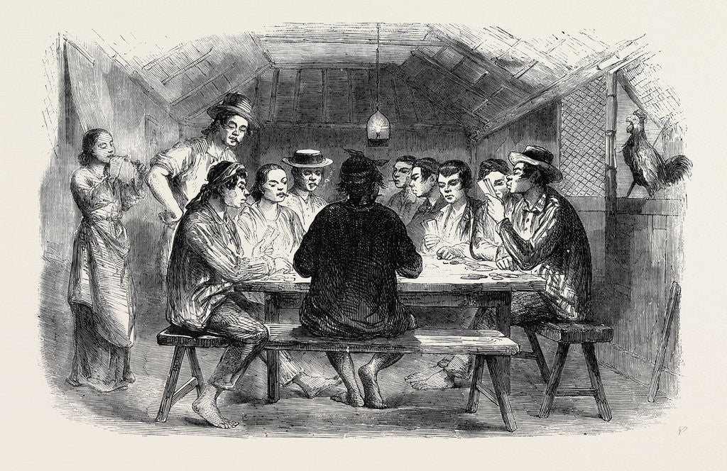 Detail of Panguingui (Card-Playing) in Manilla by Anonymous