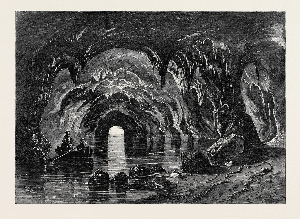 Detail of The Blue Grotto at Capri from Mr. Albert Smith's New Entertainment by Anonymous