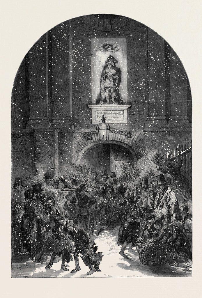 Detail of Christ's Hospital and Christmas Eve by Anonymous