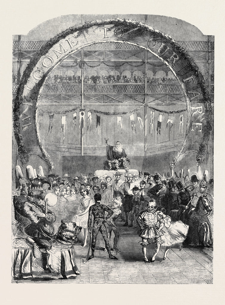 Detail of Old Father Christmas Attended by a Motley Group Under the Direction of the Lord of Misrule by Anonymous