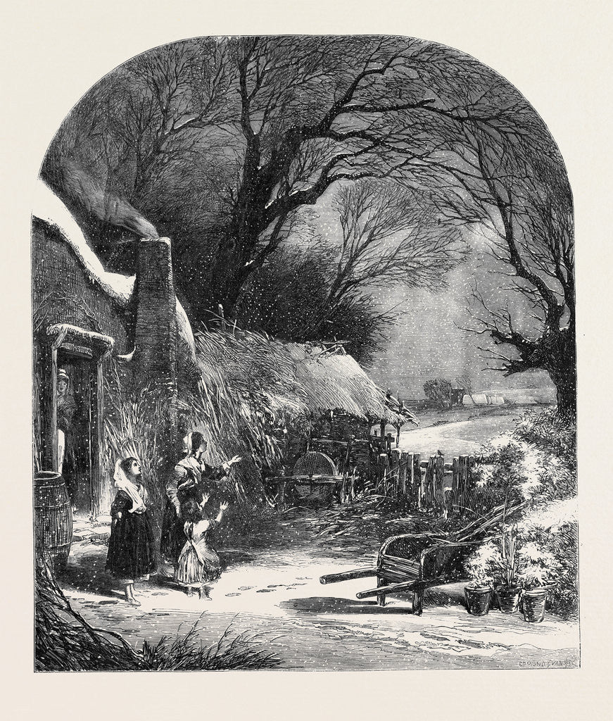 Detail of The First Fall of Snow by Anonymous