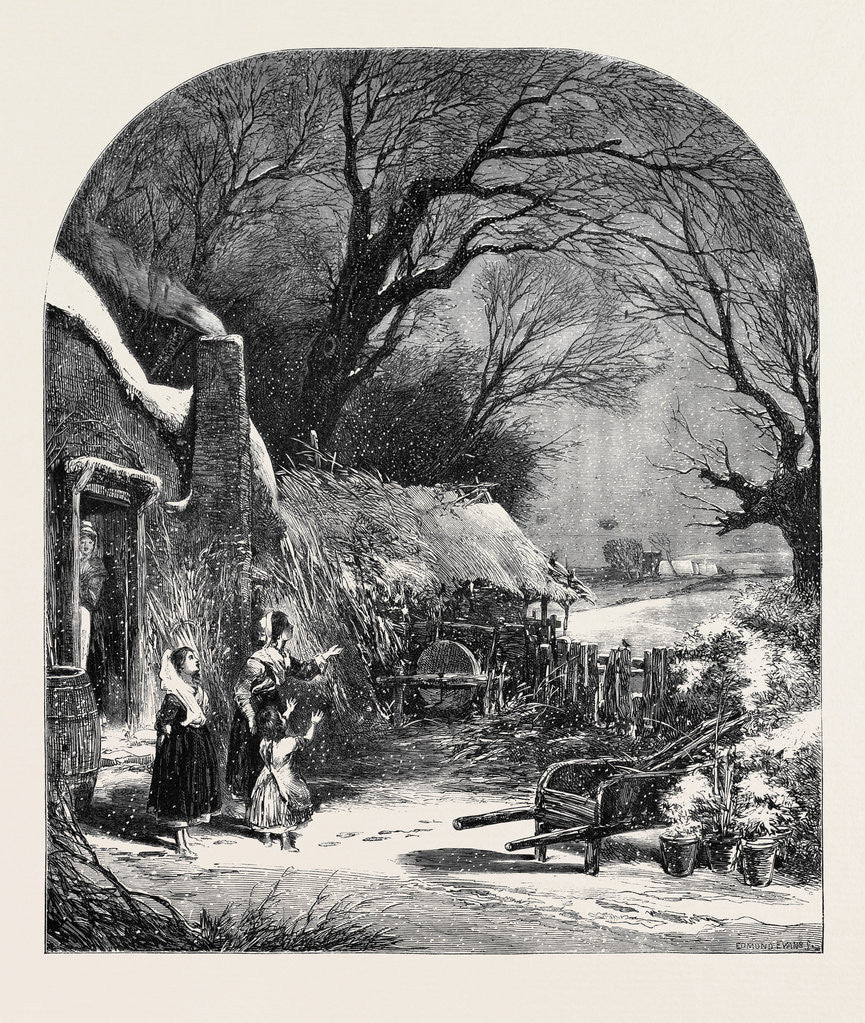 Detail of The First Fall of Snow by Anonymous