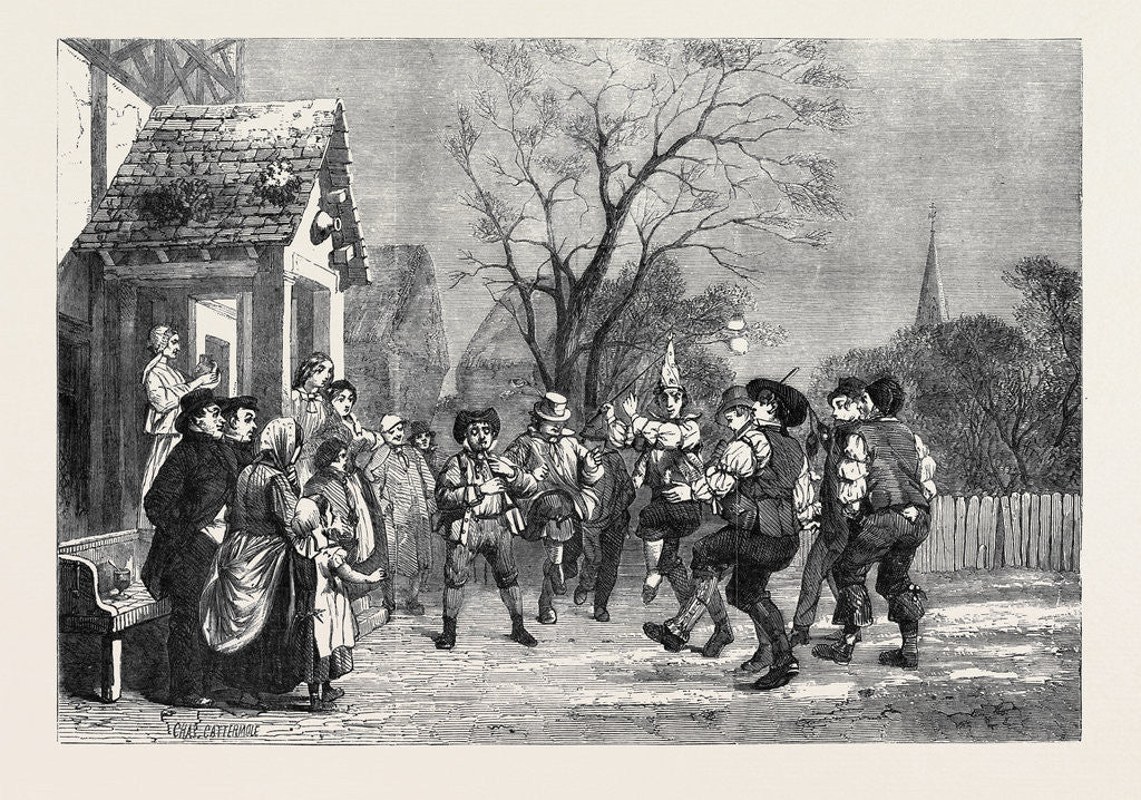 Detail of Worcestershire Mummers by Anonymous