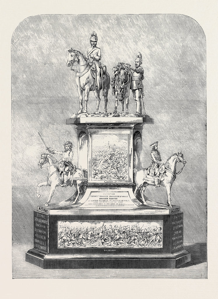 Detail of The Scarlett Testimonial to the 5th Dragoon Guards. by Anonymous