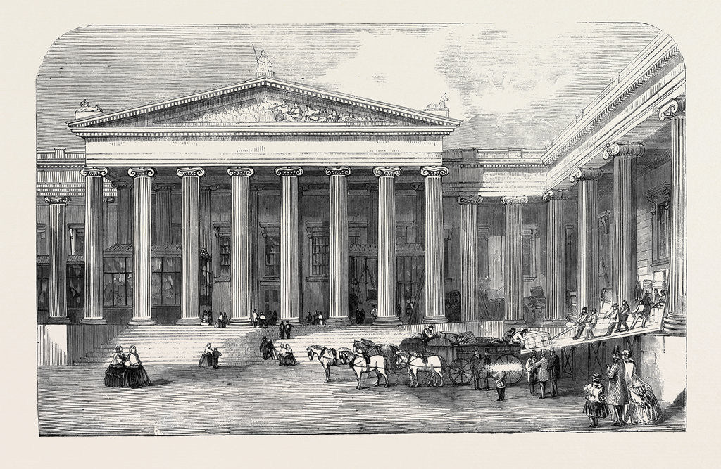 Detail of Arrival of the Remains of the Tomb of Mausolus at the British Museum by Anonymous