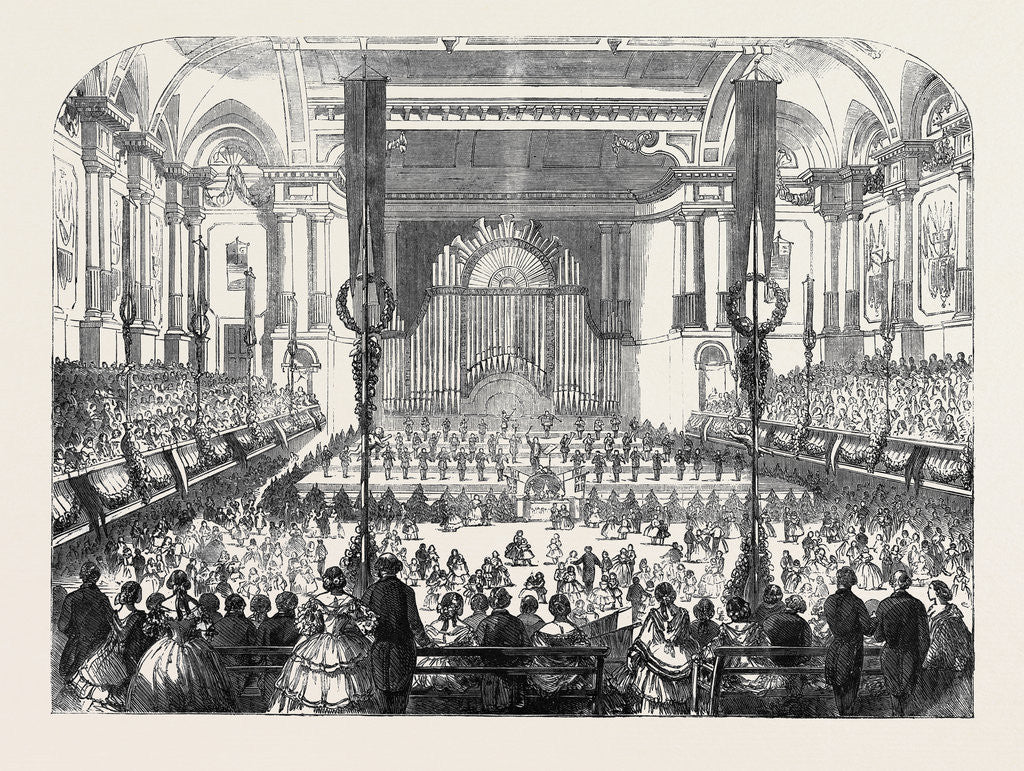 Detail of Dr. Mark's Juvenile Ball in the Free-Trade Hall Manchester by Anonymous