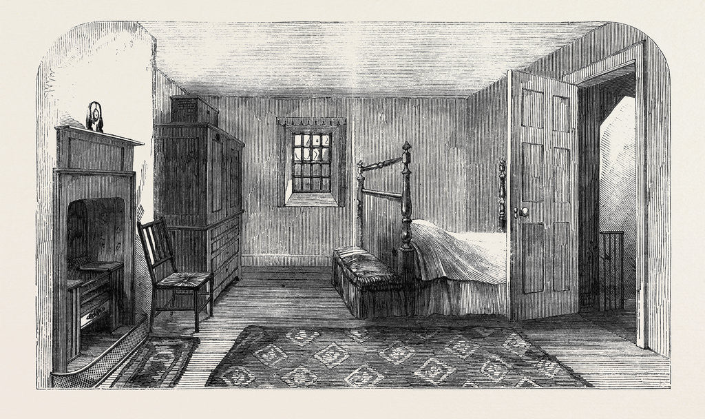 Detail of The Burns Centenary the Room in which Burns Died at Dumfries by Anonymous