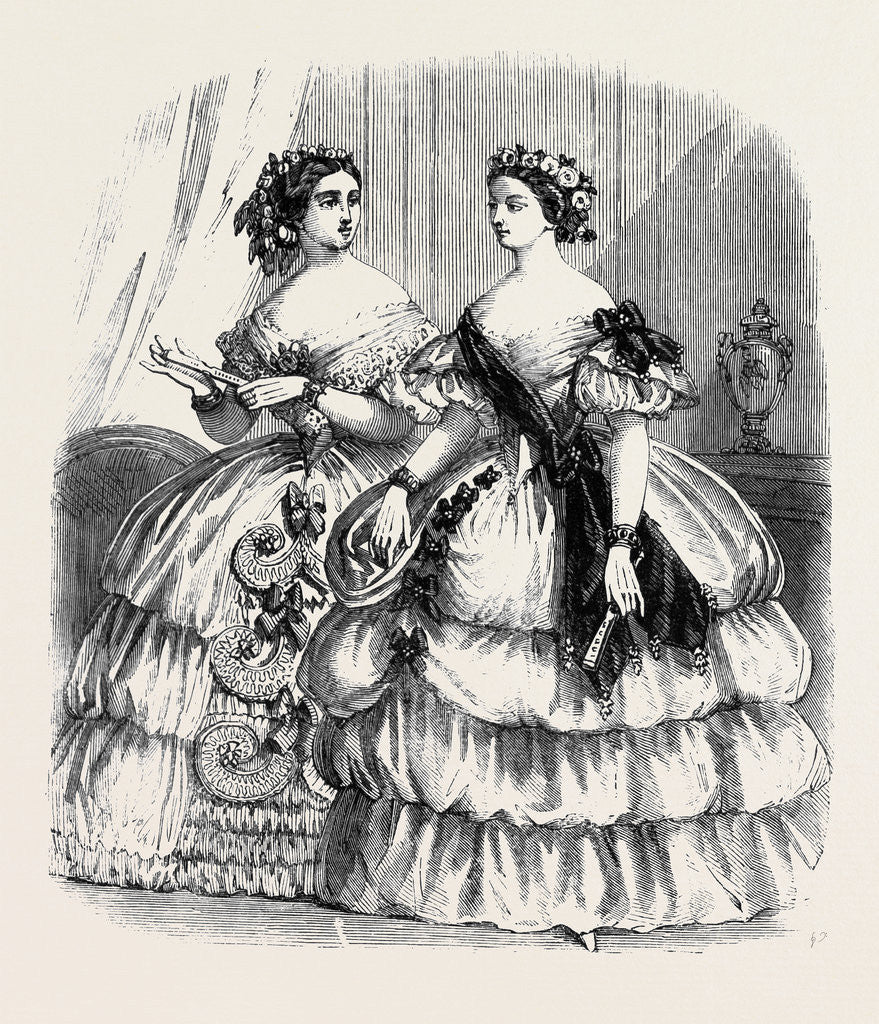 Detail of Fashions for February by Anonymous