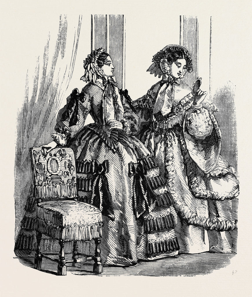 Detail of Fashions for February. by Anonymous