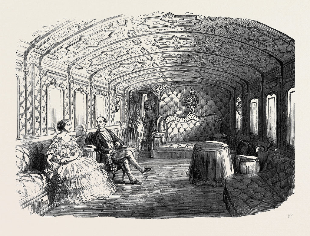 Detail of The Imperial Train on the Orleans Railway the Saloon of Honour by Anonymous