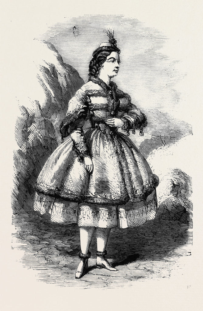Detail of Miss Wyndham As Olinska in the Burlesque of Mazeppa at the Olympic Theatre by Anonymous