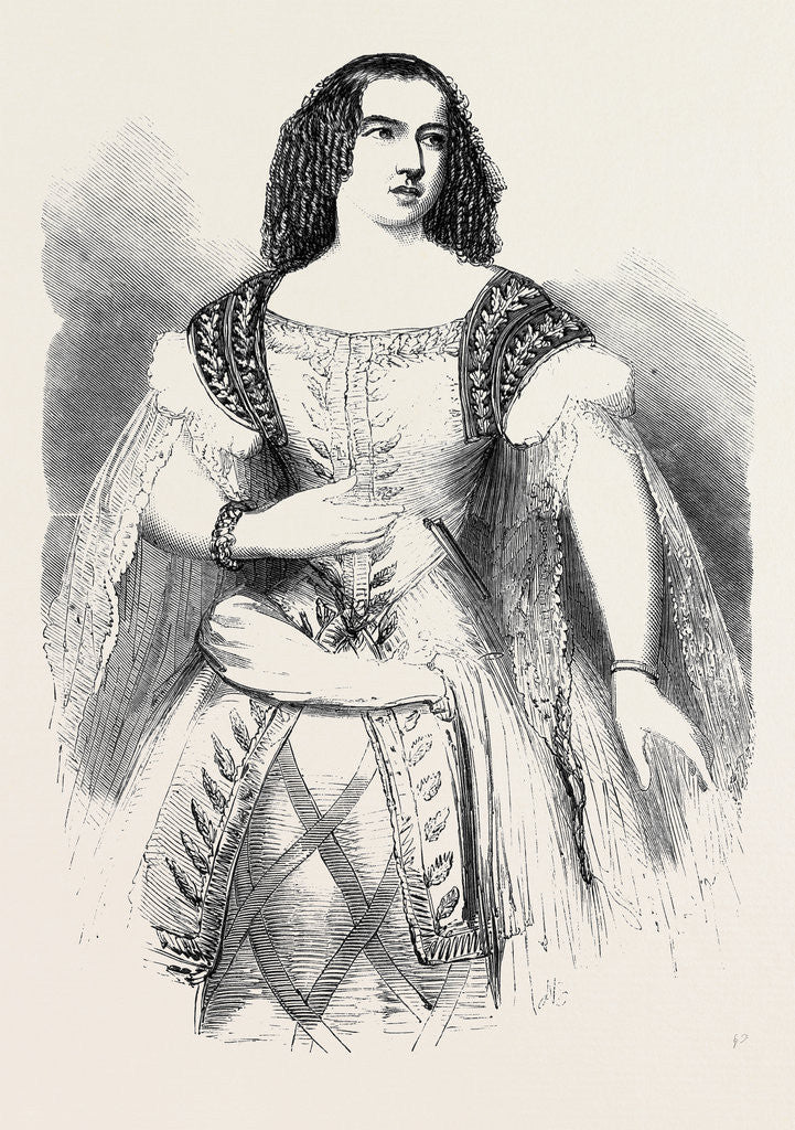 Detail of Miss Louisa Pyne by Anonymous