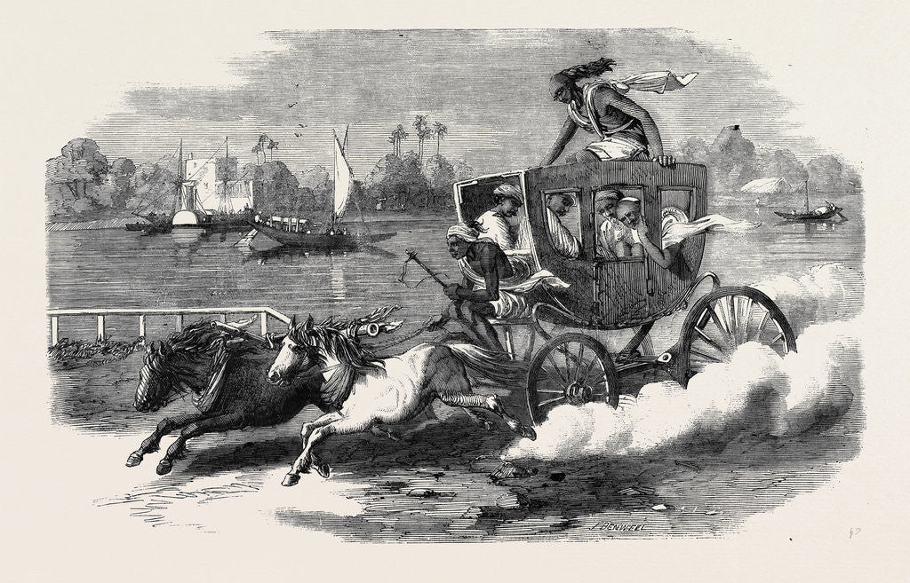 Detail of The Keranchie or Kidrapore Omnibus by Anonymous