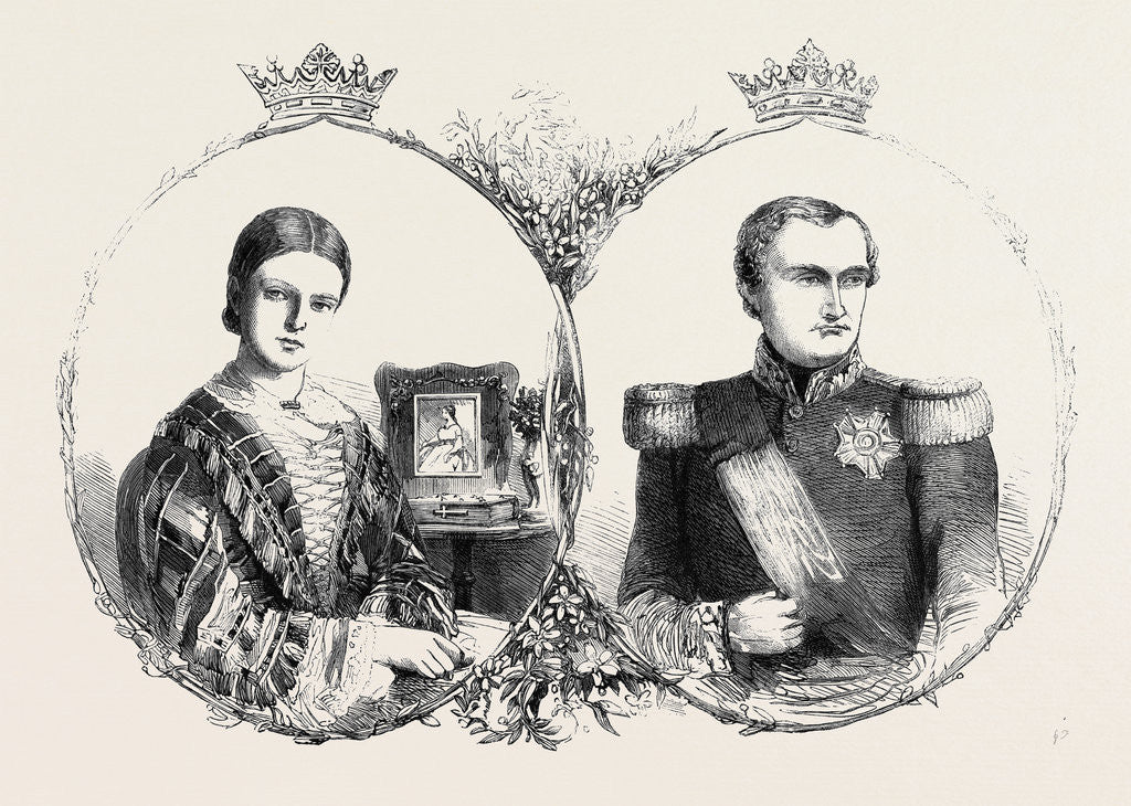 Detail of Princess Napoleon and Prince Napoleon by Anonymous