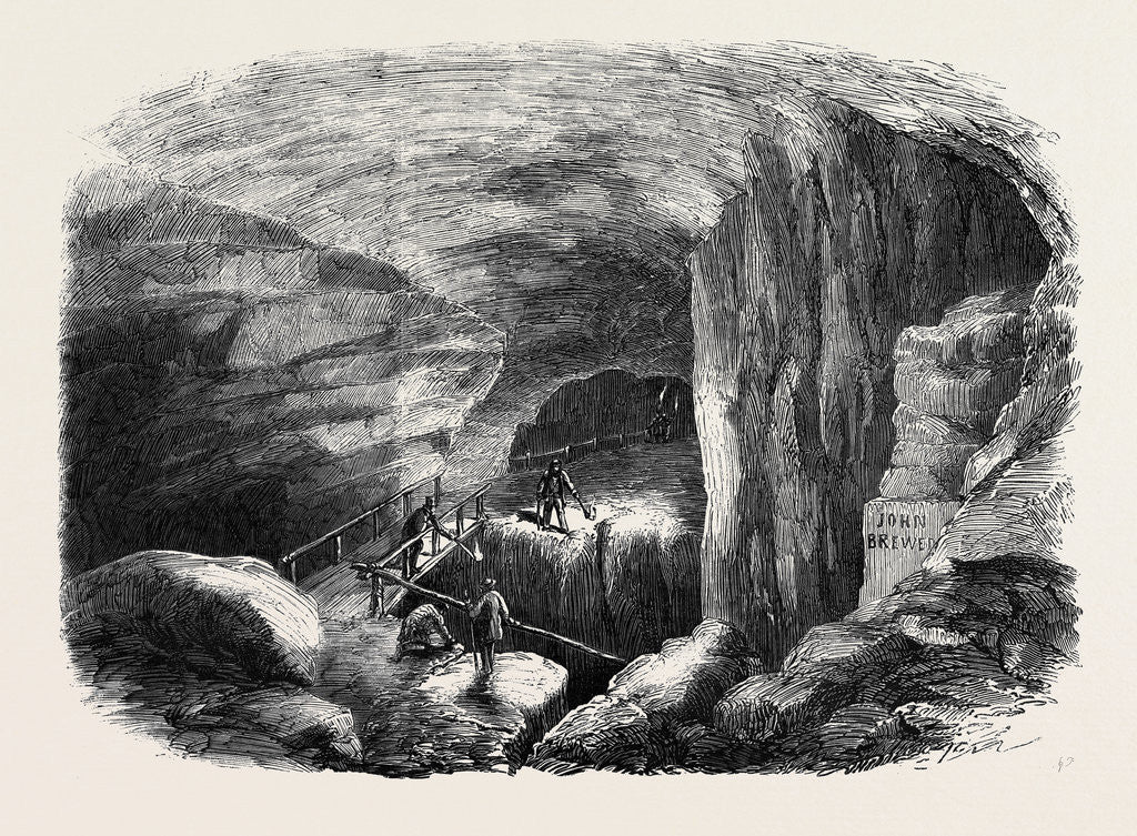 Detail of The Maelstrom in the Mammoth Cave Kentucky by Anonymous