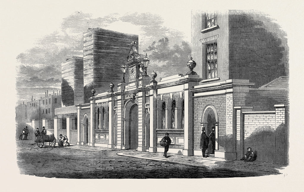 Detail of Croll's Dry Gasmeter Manufactory Kingsland Road by Anonymous