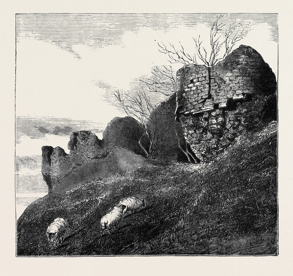 Detail of Ruins of Northampton Castle. by Anonymous