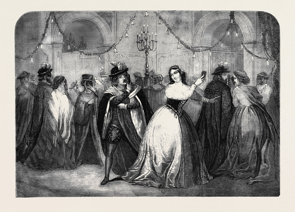 Detail of Scene from Much Ado About Nothing at the Princess' Theatre by Anonymous