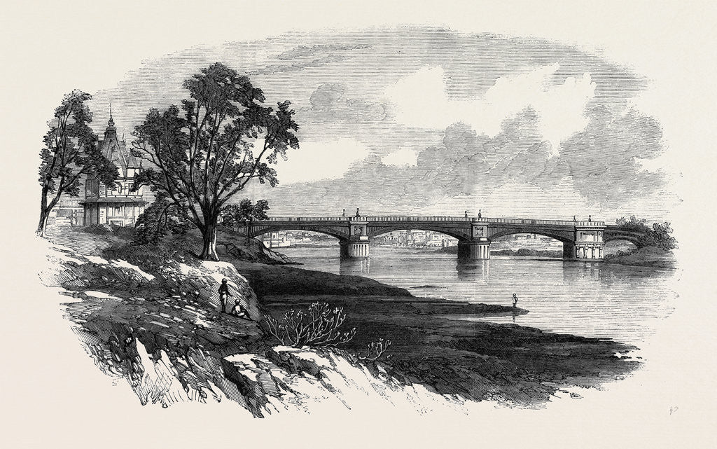 Detail of Iron Bridge Across the Goomtee at Lucknow Taken by Companies No. 1 and 2 of the Royal Welsh Fusiliers by Anonymous