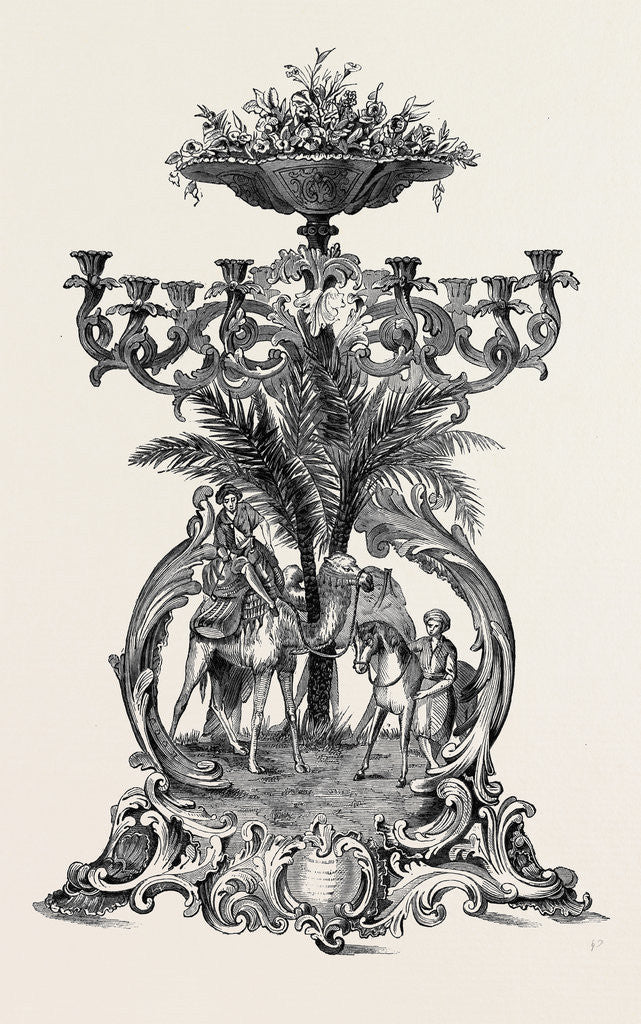 Detail of Testimonial to Sir Moses and Lady Montefiore by the Son of the Viceroy of Egypt by Anonymous