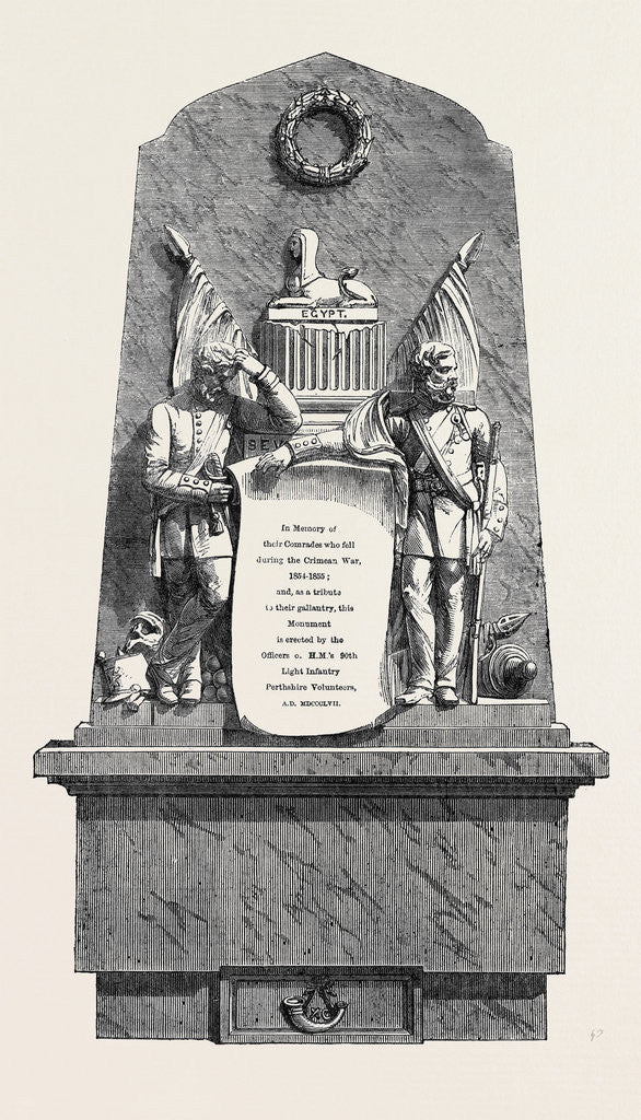 Detail of Monument to Officers and Privates of the 90th Light Infantry (Perthshire Volunteers) Who Fell in the Crimean War by Anonymous