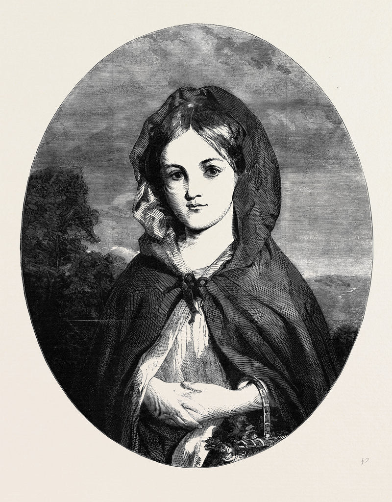 Detail of Little Red Riding Hood, at the Exhibition of the Society of British Artists by Anonymous