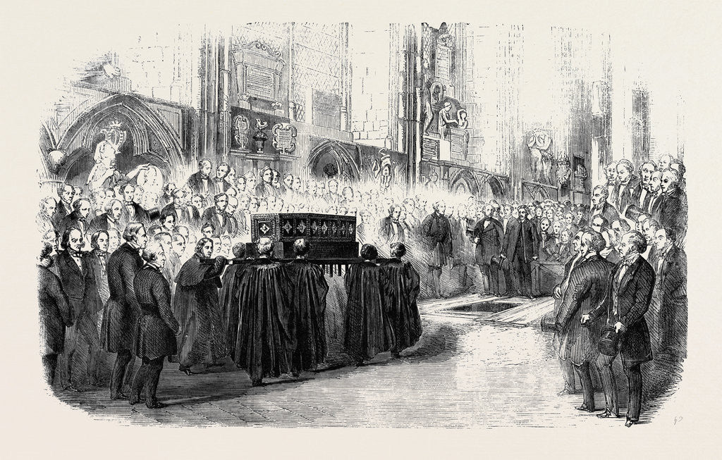 Detail of Reinterment of John Hunter's Remains in Westminster Abbey by Anonymous