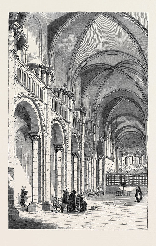 Detail of Queen Matilda's Church at Caen Normandy from a Sketch by G. Bouet by Anonymous