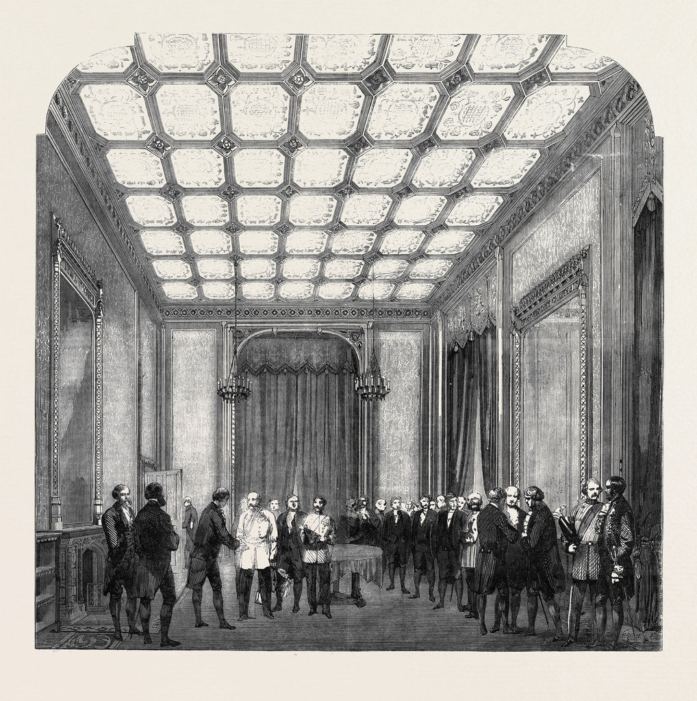 Detail of The Speaker's Levee in the Morning Room of His Residence at the New Palace of Westminster by Anonymous