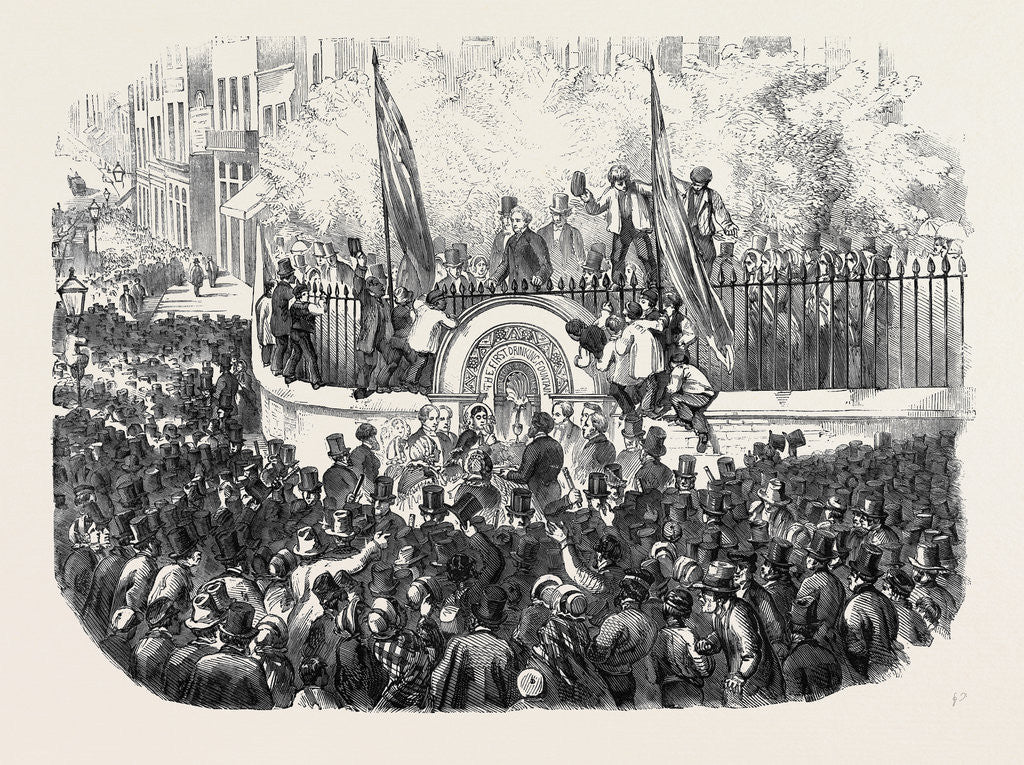 Detail of Opening of the First Public Drinking Fountain for the Metropolis on Thursday Week by Anonymous
