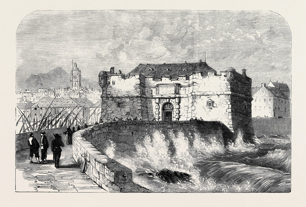 Detail of The War in Italy the Old Mole Gate Genoa from a Drawing by S. Read by Anonymous