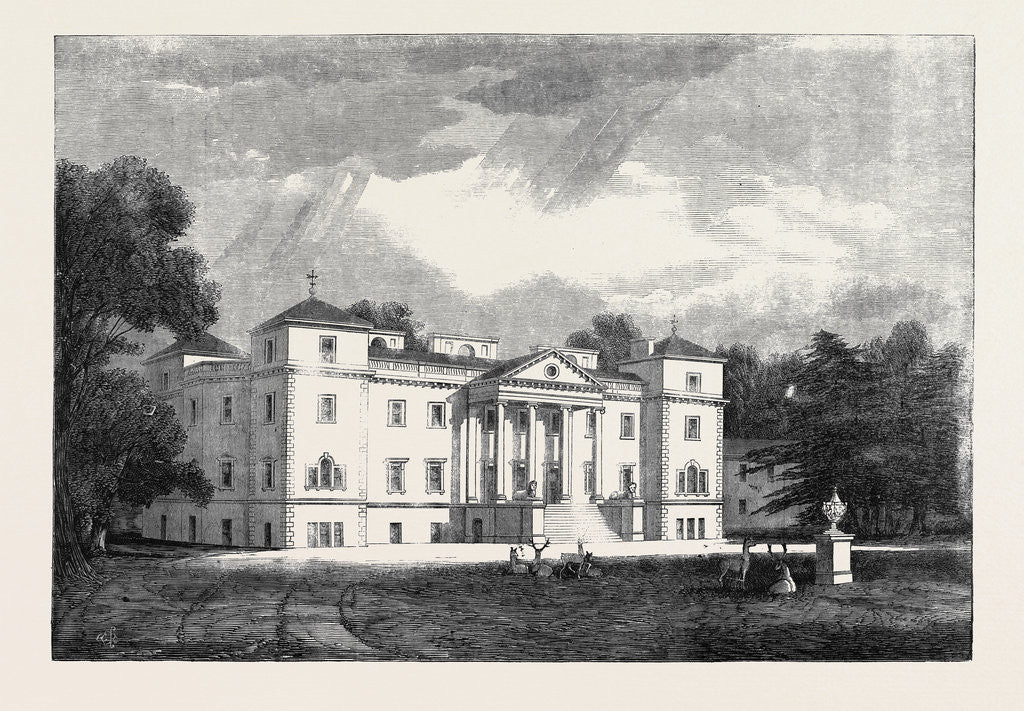 Detail of Croome House Worcestershire the Seat of the Earl of Coventry Celebration of the Coming of Age of George William the Ninth Earl of Coventry by Anonymous