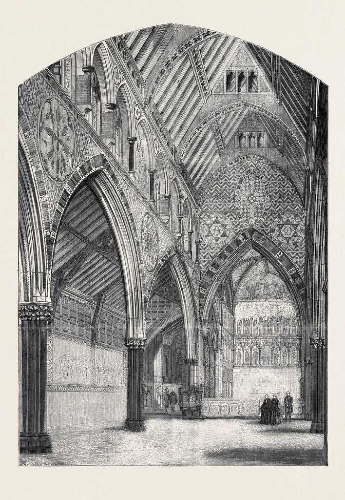 Detail of All Saints' Church Margaret Street Cavendish Square from a Drawing by Mr. Murray by Anonymous