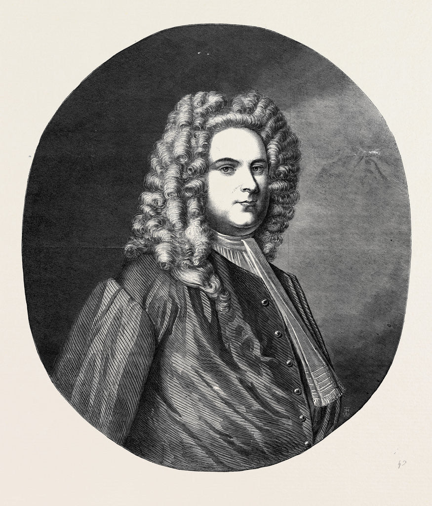 Detail of Portrait of Handel from the Original Painted for Him by Denner and Presented to the Sacred Harmonic Society by Anonymous