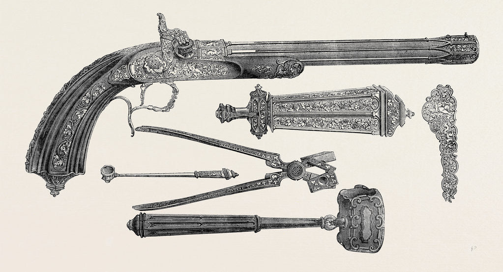 Detail of Pistol and Appendages, Claudin by Anonymous