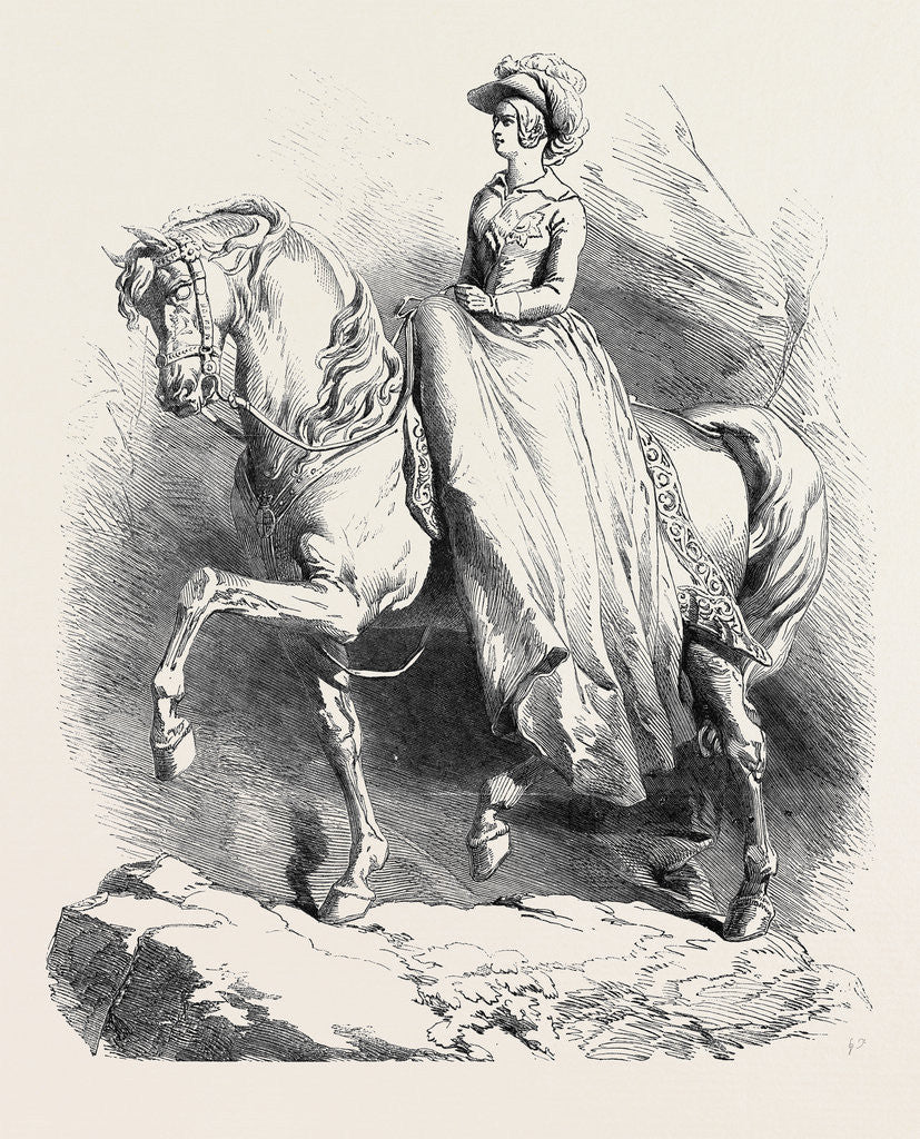 Detail of Statuette of Her Majesty, Modelled by Count D'Orsay by Anonymous