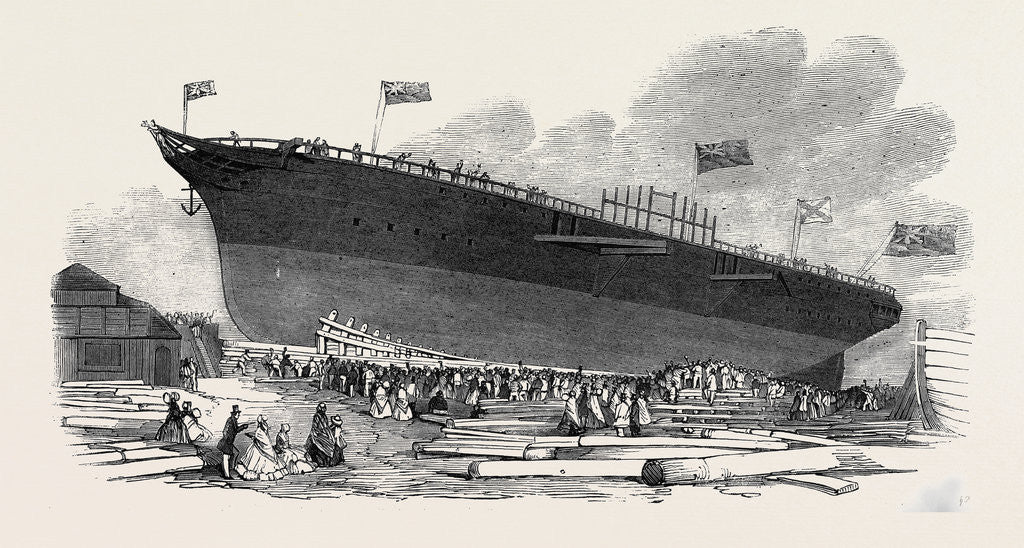 Detail of Launch of West Indian Steamer Amazon, at Blackwall, on Saturday by Anonymous
