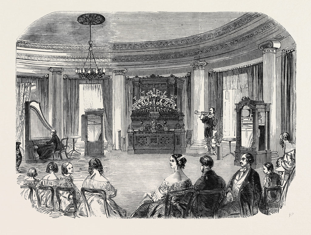 Detail of Herr Kaufmann and Son's Grand Musical Performance at Buckingham Palace by Anonymous