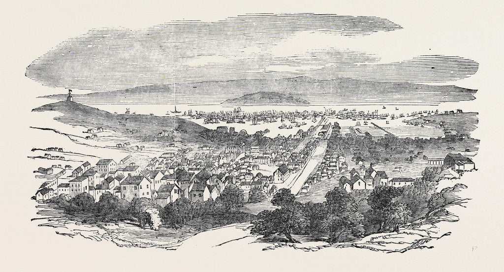 Detail of San Francisco in 1851: with Yerba Buena Island by Anonymous