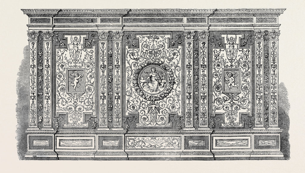 Detail of Inlaid Cabinet, Gruner And Messrs Dowbiggin by Anonymous